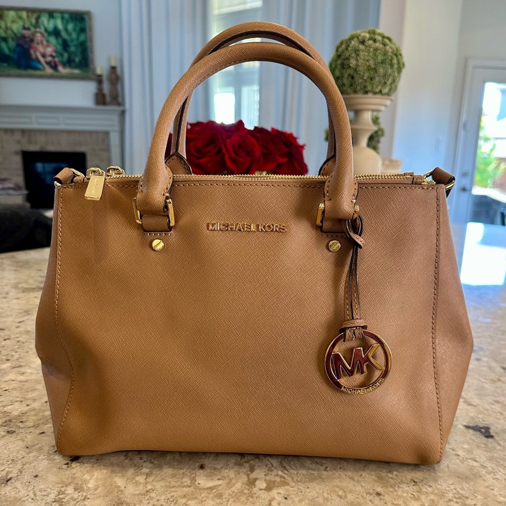 Michael Kors Brown Leather Satchel